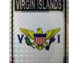 AES Country U.S. Virgin Islands Reflective Decal Bumper Sticker - $3.45