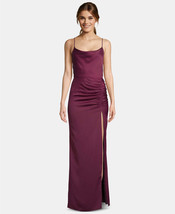 Betsy &amp; Adam Womens Spaghetti Strap Full Length Dress,Raisin,12 - £164.69 GBP