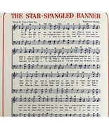 Star Spangled Banner Esso Gas And Oil Sheet Music Promo 1960s Lithograph... - $459.88 MXN