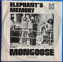Elephant&#39;s Memory &quot;Mongoose&quot; / &quot;I Couldn&#39;t Dream MMS-182 7&quot; 45 rpm Vinyl Pic Slv - £5.41 GBP