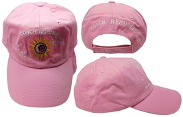 Conch Republic Key West Light Pink Washed Cotton Embroidered Baseball Hat Cap - £20.55 GBP