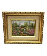 Libby Floral Painting Hand Painted Serio Lithograph Impressionism Painting - $570.80 MXN