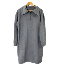 Nordstrom Womens Dress size Small Cowl Neck 1/4 Zip Long Sleeve Stretch Gray - £21.20 GBP