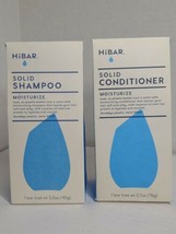 HiBAR Solid Conditioner 2.7 oz Shampoo 3.2 oz Moisturize Bar Both New Sealed (N) - £18.40 GBP