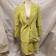 NWT Dana Buchman Petite Green Matching Set, Jacket Size 8P, Skirt Size 12 P - £97.37 GBP