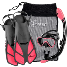 Seavenger Aviator Snorkeling Set with Gear Bag XS-XXS - £35.20 GBP