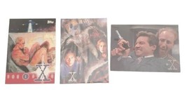 3 x 1996 TOPPS The X-Files Promotional Trading Cards All Different - £7.89 GBP