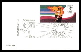 1984 US Postal Card - Olympic Torch, Oklahoma City, OK E3 - £2.31 GBP