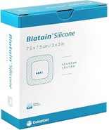 Biatain Silicone Adherent Foam Dressing 7.5cm x 7.5cm x 5 Dressings - $20.52 CAD