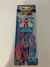 My Little Pony Child Kids Soft 3 Pack Toothbrush Set Hasbro Tooth Brush #3049 - £9.18 GBP