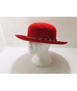 Importina Vintage Red 100% Wool Ladies Hat WPL 5923 Classy Lady Extravag... - $66.45