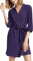 Mothers Day Gifts for Mom Wife, Womens Cotton Robe Kimono Lightweight Robes Shor - £29.38 GBP