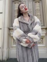 Sapphire And Pearl Mink Fur Coat  S Excellent Fast Shipping - $649.00