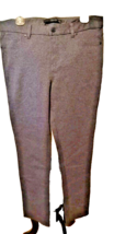 Calvin Klein Cotton Blend Pants Size 12 Gray Women&#39;s Pointe leg Casual S... - $14.01