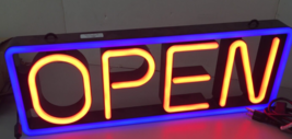 Open Led Light Up Sign Mistiglo Cm Global AA-04-RC - £152.37 GBP