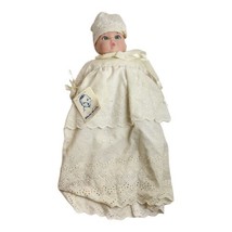 Gerber Vintage 1981 14&quot; Porcelain Baby Doll With Christening Outfit #760 - £39.39 GBP