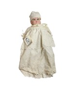 Gerber Vintage 1981 14&quot; Porcelain Baby Doll With Christening Outfit #760 - £39.30 GBP