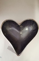 Tilnar Art - Brushed Black - Heart Dish - 15cm - Recycled Aluminum, Fair Trade - £14.31 GBP