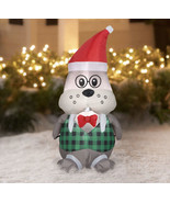 Holiday Time Christmas Gemmy LED 3.5Ft Inflatable Festive Walrus In Vest... - $56.10 CAD
