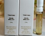 2 x TOM FORD SOLEIL BRULANT Eau de Parfum Spray .07 oz Ea New in Box Fre... - £15.44 GBP