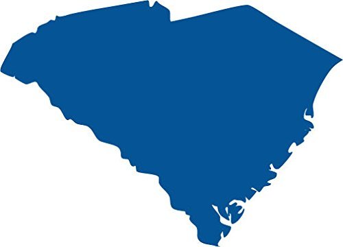 Picniva blue South Carolina SC map removable Vinyl wall Decal Home Dicor... - $3.91
