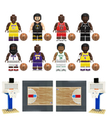 8/9/10pcs Basketballer Minifigures with Courts, NBA Super Stars Kobe Min... - £26.34 GBP