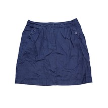 Cynthia Rowley Skirt Womens 4 Blue Straight Pencil Button Pocket Hook Ey... - $18.69