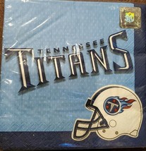 Nfl Tennessee Titans 36 Ct, 2-Ply Napkins Football Party Supplies - £4.75 GBP