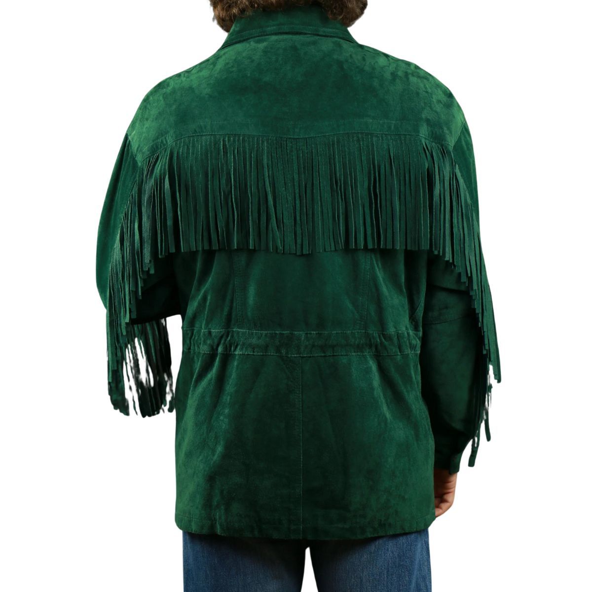 Men’s Western suede leather jacket with Fringes Item image 3