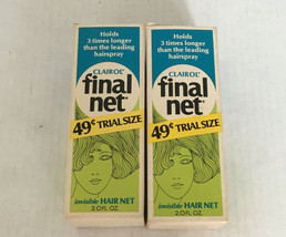 vintage clairol final net two trail size  still in original boxes movie ... - €17,15 EUR
