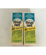 vintage clairol final net two trail size  still in original boxes movie ... - €17,15 EUR