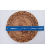 Signed Plate Worzeldorf  Mednis Décor Folk Art Vintage 1946  Pyrography ... - $19.35 CAD