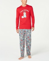 39$ Family Pajamas Matching Men&#39;s Happy Pawlidays Pajama Set - $22.99