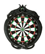 Medieval Gothic Dungeon Crystal Dual Dragon Dart Board Wall Game Room Pl... - $150.74 CAD