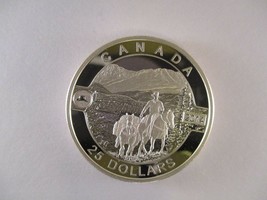 2014 $25 Cowboy in the Canadian Rockies 1 Oz Pure Silver Proof Coin 'O Canada' 4 - $89.09