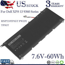 Pw23Y Battery For Dell Xps 13 9360 Series Xps 2017 Series Tp1Gt 0Tp1Gt R... - £29.67 GBP