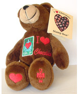 &quot;I LOVE CHOCOLATE&quot; Stamp Bear USA 29 Cent PLUSH 9&#39;&#39;  Mint w Tags - $13.44 CAD