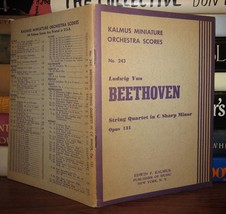 Beethoven, Ludwig Van Ludwig Van Beethoven - String Quartet In C Sharp Minor, Op - £41.06 GBP