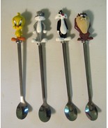 Warner Bros Studio Store Ice Cream Spoons Tweety Bird ,Bugs, Taz, Sylves... - $1,498.02 MXN