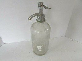 VTG SELTZER BOTTLE H. LEVINE JERSEY CITY NJ VARUNA SPRING CO 1 PINT 10 O... - $24.70