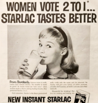 1955 Borden Dairy Instant Starlac Advertisement Vintage Dry Milk Mix DWF12 - $24.99