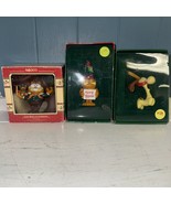 Vintage Lot of 3 Garfield and Odie Christmas Tree Ornaments Collection - $753.77 MXN