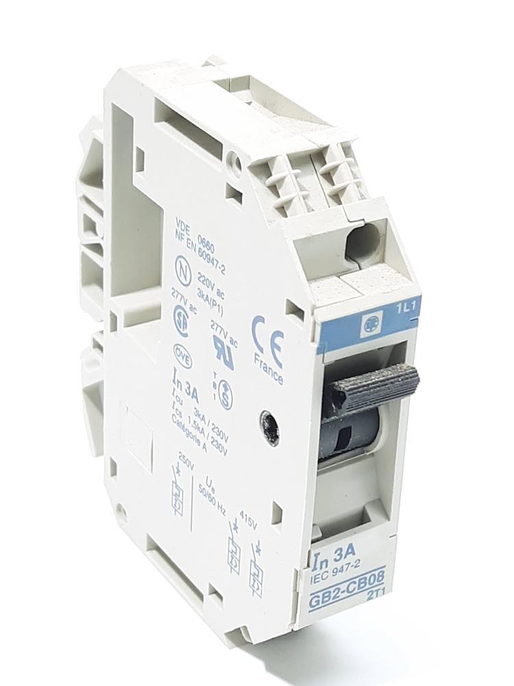 Telemecanique GB2-CB08 Circuit Breaker 220V 3Amp  - $9.50