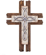 Ichthys 10&quot; Wall Cross, New #AB-050 - $31.99