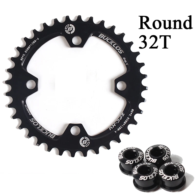 BUCKLOS 96BCD Chainring Narrow mtb chain ring 32T 34T 36T 38T Oval/Round chainwh - £97.84 GBP