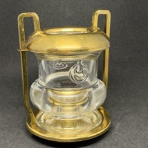 Vintage Unbranded Brass Glass Urn Lantern Toothpick Candle Holder - $14.84