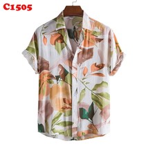 Mens  Hawaiian Shirts Short Sleeve Plus Size Beach Wear Shirt Casual Button Down - £37.72 GBP