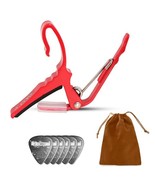 Capo Acoustic Electric Guitar String Clip + 6Pcs Guitar Picks + Carry Bag - $21.55