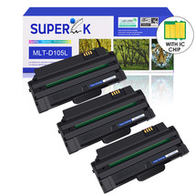 3PK Toner Cartridge MLT-D105L for Samsung ML-2525 ML-2525W ML-2580n SCX-4600 - £59.07 GBP