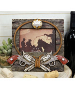 Western US Marshall Badge With Revolver Pistols And Lasso Photo Picture ... - $36.66 CAD